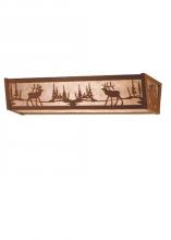 Meyda Black 14405 - 24"W Elk at Lake Vanity Light