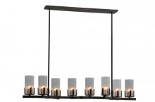 Meyda Black 144240 - 53" Long Cero 8 Light Oblong Chandelier