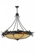 Meyda Black 144387 - 44.5" Wide Greenbriar Oak Inverted Pendant