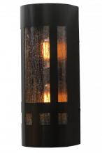 Meyda Black 145684 - 7" Wide Sutter Wall Sconce