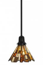 Meyda Black 145877 - 8"W Delta Jadestone Mini Pendant