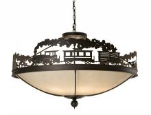 Meyda Black 146478 - 48" Wide Train Inverted Pendant