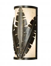 Meyda Black 146549 - 5" Wide Tiki Wall Sconce