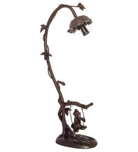 Meyda Black 14681 - 16" High Cherub On Swing Accent Lamp