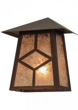 Meyda Black 147010 - 9" Wide Diamond Craftsman Wall Sconce