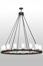 Meyda Black 147302 - 60" Wide Loxley 16 Light Chandelier