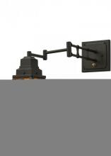 Meyda Black 148050 - 6-13" Wide Mission Hill Top Swing Arm Wall Sconce