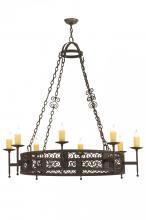 Meyda Black 149198 - 48"W Toscano 8 LT Chandelier