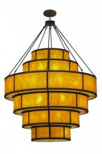 Meyda Black 149591 - 74"W Jayne 6 Tier LED Pendant