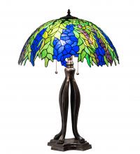 Meyda Black 149748 - 30" High Tiffany Honey Locust Table Lamp