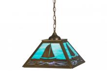 Meyda Black 150186 - 16" Square Sailboat Pendant