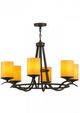 Meyda Black 150215 - 39"W Octavia 6 LT Chandelier