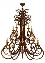 Meyda Black 150518 - 48" Wide Serratina Chandelier