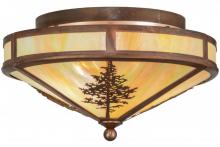 Meyda Black 150786 - 16"W Tamarack Flushmount