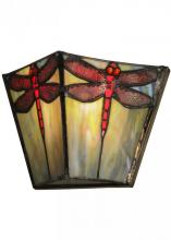 Meyda Black 150875 - 7.5"W Prairie Dragonfly Wall Sconce