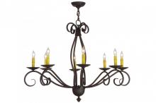 Meyda Black 151019 - 36"W Sienna 8 LT Chandelier