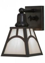 Meyda Black 151261 - 6"W Mission Hill Top Wall Sconce