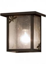 Meyda Black 151833 - 8"W Hyde Park Dragonfly Wall Sconce