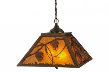 Meyda Black 152029 - 16"Sq Whispering Pines Pendant