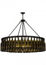 Meyda Black 152072 - 48"W Tuscan Vineyard Estate 44 Wine Bottle Chandelier