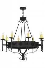 Meyda Black 152245 - 42"W Lorenzo 8 LT Chandelier