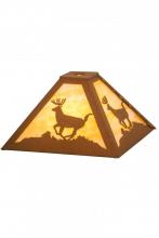 Meyda Black 15265 - 12"Sq Lone Deer Shade