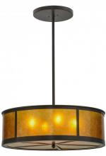 Meyda Black 152669 - 28"W Smythe Craftsman Pendant