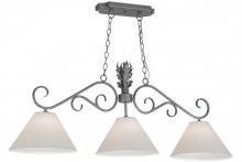 Meyda Black 152825 - 48" Long Bristol 3 Light Island Pendant