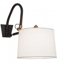 Meyda Black 153400 - 20"W Stuyvesant Swing Arm Wall Sconce