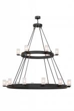 Meyda Black 153502 - 72"W Chappell 18 LT Two Tier Chandelier