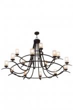 Meyda Black 154234 - 78"W Octavia 15 LT Chandelier