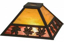 Meyda Black 155314 - 13"Sq Maple Leaf Shade