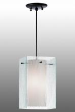 Meyda Black 156047 - 7.5"Sq Quadrato Mist Pendant