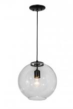 Meyda Black 156348 - 12"W Bola Pendant