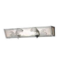 Meyda Black 15679 - 24"W Leaping Trout Vanity Light