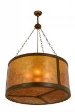 Meyda Black 156999 - 32"W Smythe Craftsman Inverted Pendant