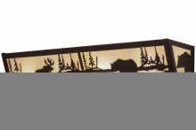 Meyda Black 157351 - 24"W Moose & Black Bear Vanity Light