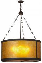 Meyda Black 157853 - 32"W Smythe Craftsman Pendant