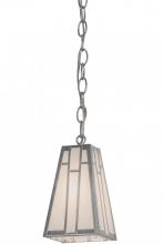 Meyda Black 157995 - 5"Sq Double Bar Mission Mini Pendant