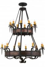 Meyda Black 158265 - 56" Wide Costello 20 Light Two Tier Chandelier