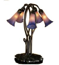 Meyda Black 15856 - 17" High Pink/Blue Pond Lily 5 Light Accent Lamp