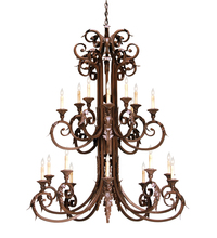 Meyda Black 158718 - 48" Wide Serratina Chandelier