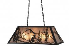 Meyda Black 158854 - 33" Long Alpine Oblong Pendant