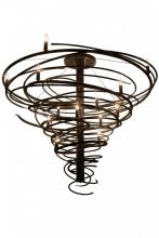 Meyda Black 158869 - 48"W Cyclone 14 LT Chandelier