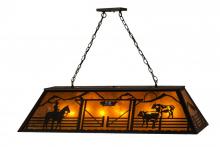 Meyda Black 159251 - 48"L Personalized Ranch Oblong Pendant