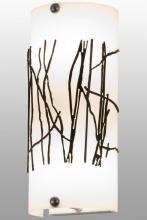 Meyda Black 159706 - 5"W Twigs Overlay Wall Sconce