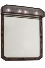 Meyda Black 160047 - 30"W Arabesque Lighted Vanity Mirror