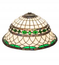 Meyda Black 160087 - 16" Wide Tiffany Roman Shade