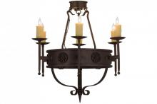 Meyda Black 160259 - 30" Wide Calandra 6 Light Chandelier