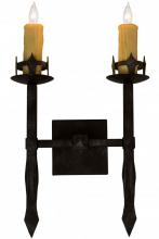 Meyda Black 160895 - 14.5"W Castilla 2 LT Wall Sconce